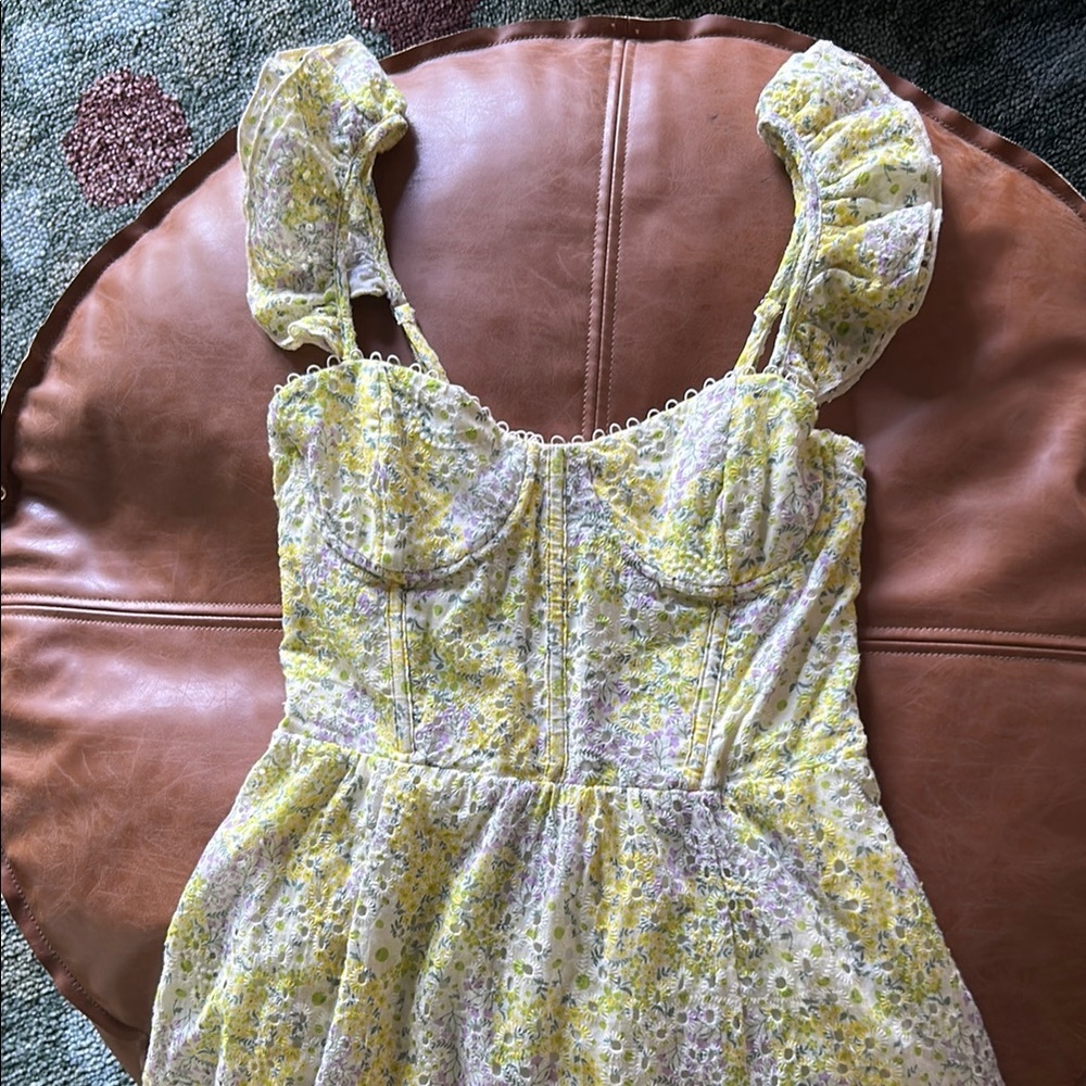 Astr Wedelia Eyelet Bustier Dress, small